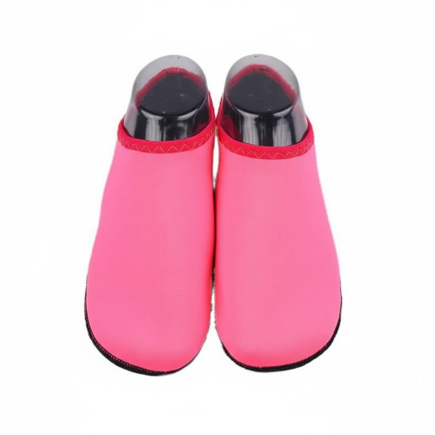 Breathable Snorkeling Shoes Wear-Resistant Slip-on Water Shoes Shielded Sole Quick-Dry Aqua Socks Lightweight for Swimming, Diving, River Trekking, Surfing, Rose Red, 2XS-image-11