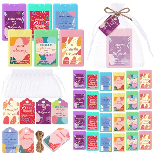 Image of 72 Pcs Mini Sanitizer Spray Bulk Travel Size Portable, Pocket, Multi | Pocket Hand Sanitizer Sprays, Thank You Gifts, Teacher Coworker Employee Appreciation, Mother Women Office Travel Favors
