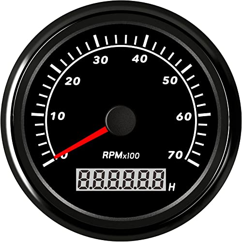 Tachymètre 85 mm 0-7000 tr/min étanche avec rétro-éclairage pour voiture