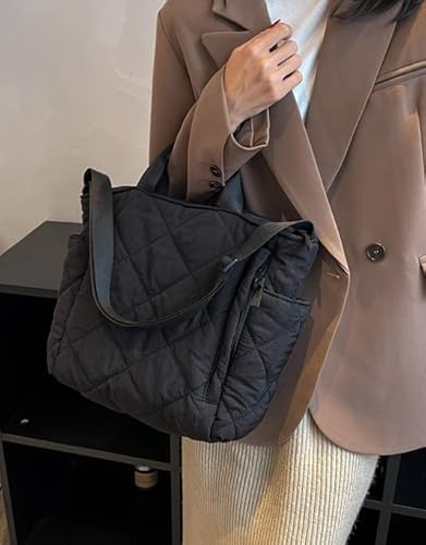 Quilted Tote Bag For Women Puff Hobo Handbag Lightweight Crossbody Bag Padding Shoulder Bag Satchel Travel Bag 2023 #TOP5