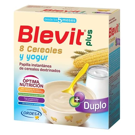 Blevit Plus Duplo 8 Cereales y Yogur - Paquete de 2 x 300 gr - Total: 600 gr