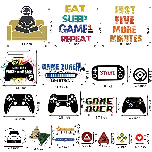 48 adhesivos decorativos para habitación gamer miniatura 6