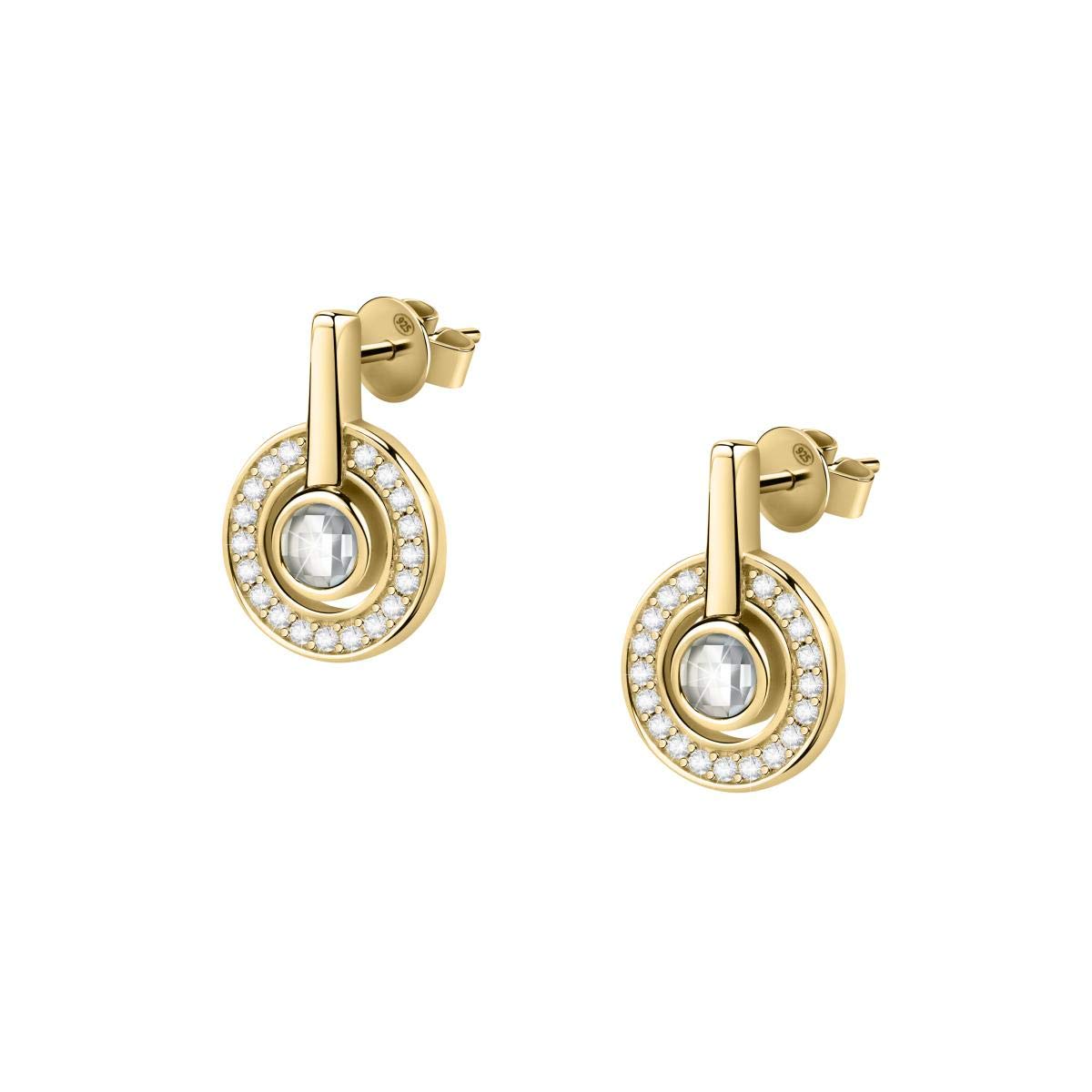 Bluespirit L'ADOREE Women's Earrings made of Silver 925 GOLD, Cubic Zirconia - P.57W201000200