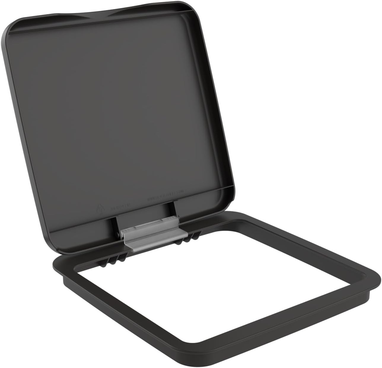 Rev-A-Shelf 27 Qt Under Sink Garbage Can Lid for Kitchen and Bathroom Cabinet, Replacement Plastic Trash Bin Lid Only, Orion Gray, RV-1024-LID-13-1-40