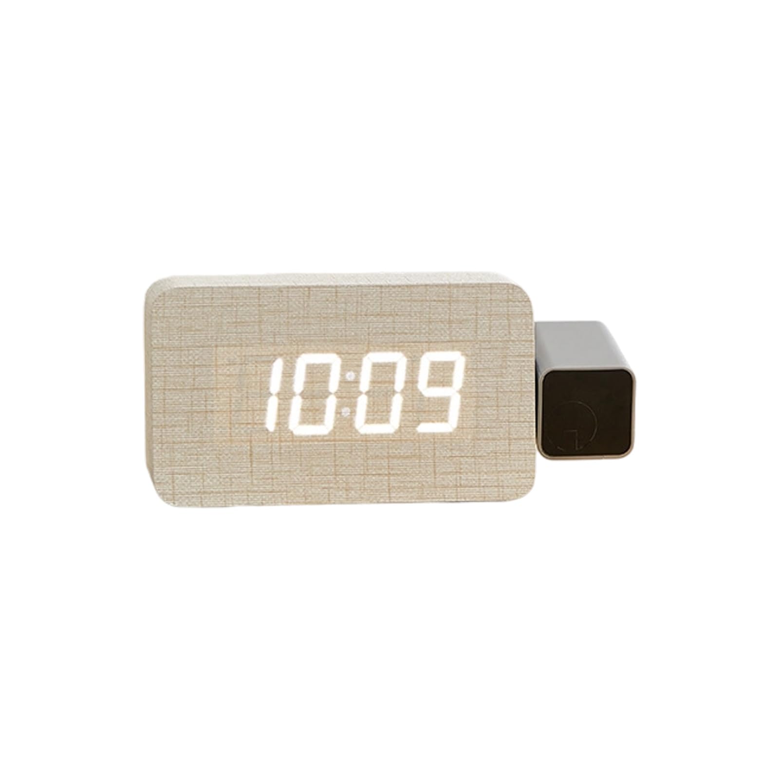 Hsioluted 180° Wall/Ceiling Projector Clock with L Alarms LED Digital Display, Night Light for Elderly & Heavy Sleepers Projection Alarm Clock