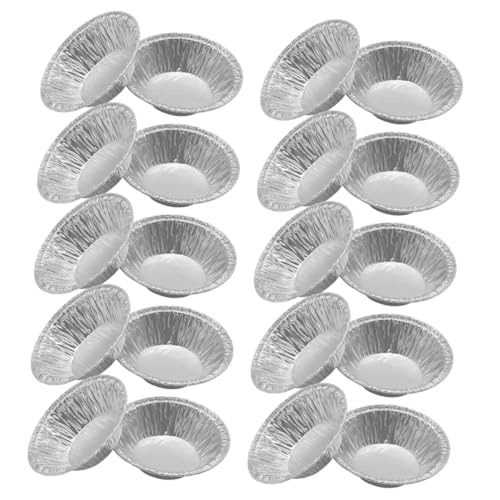 BUTIFULSIC 500個入りミニタルト型 アルミホイル製 耐熱使い捨てエッグタルトパン パイやキッシュに オーブン均一加熱 クッキングパーティーキ