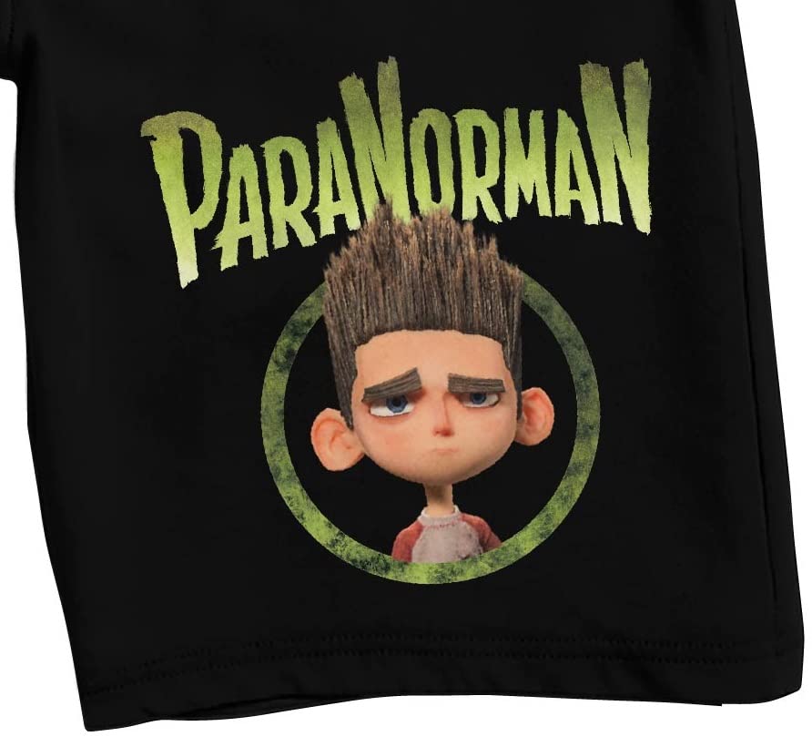Bioworld ParaNorman Norman Logo Men's Black Sleep Pajama Shorts2