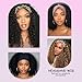 CUUYUN Headband Wig Human Hair Kinky Curly Human Hair Wigs for Black Women Curly Half Wig None Lace Front Wigs 150% Density 28 Inch Brazilian Virgin Hair Natural Color