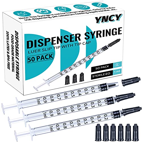 Image of 1ml Syringes with Cap, Luer Slip Tip, Whole Pack Bulk Sterile Sealed, No Needle