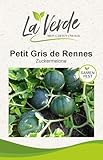 La Verde MEIN GARTEN UND ICH. Petit Gris de Rennes Zuckermelone Samen für ca. 10–12 Pflanzen, Fruchtgemüse, süß-aromatisch, samenfestes Saatgut ohne Gentechnik
