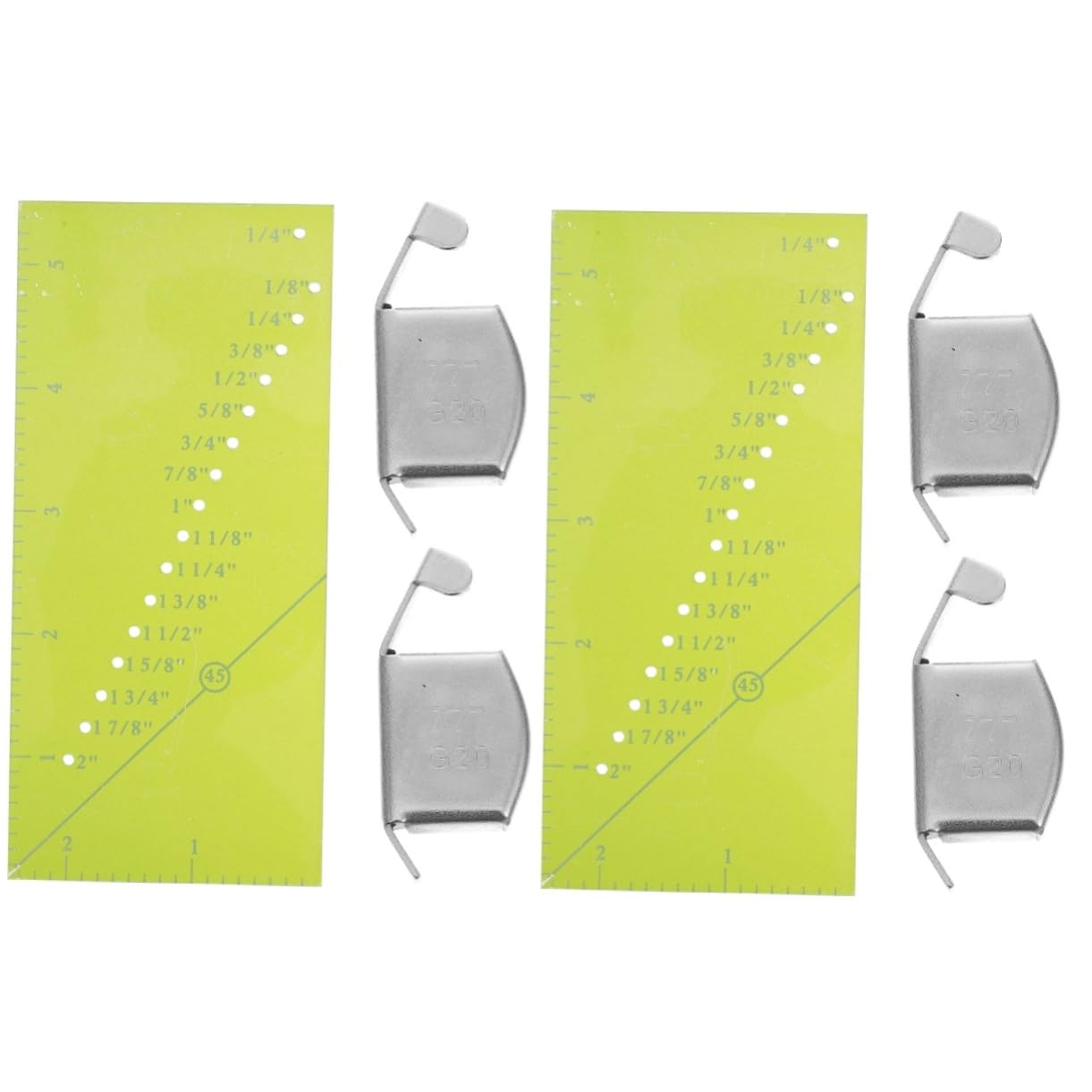 2 Set Di Pratici Strumenti Di Misurazione Delle Cuciture Righello Per Margini Di Cucitura Per Trapuntatura Righello Per Patchwork Per Cucire Tessuti Per e Precise