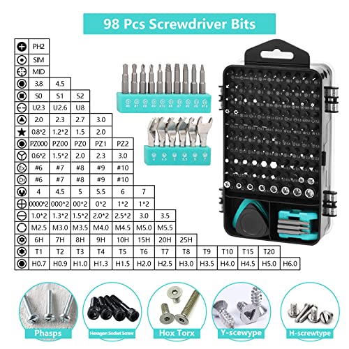 Locimirv Precision Screwdriver Set, 138 In 1 Electronics Magnetic Small Screwdriver Set With Case Mini Screwdriver Set For Repair Computer, Pc, Cellphone, Game Console, Watch, Eyeglasses #TOP1