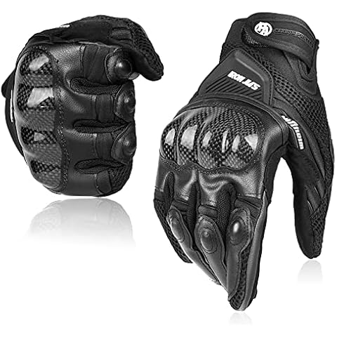 BORLENI Guantes de Moto Transpirables con Protección Completa Cover