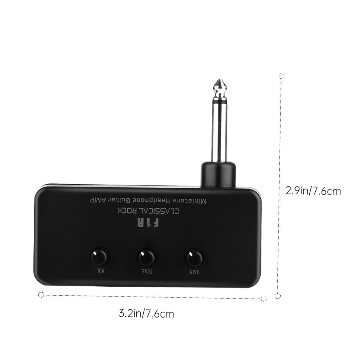 ibasenice 2sätze Miniatur Gitarrenverstärker Tragbarer Bass-Gitarren Kopfhörer Für Gitarre Ukulele Bass Universelles Design Leicht Und Platzsparend Für Anfänger Und Unterwegs
