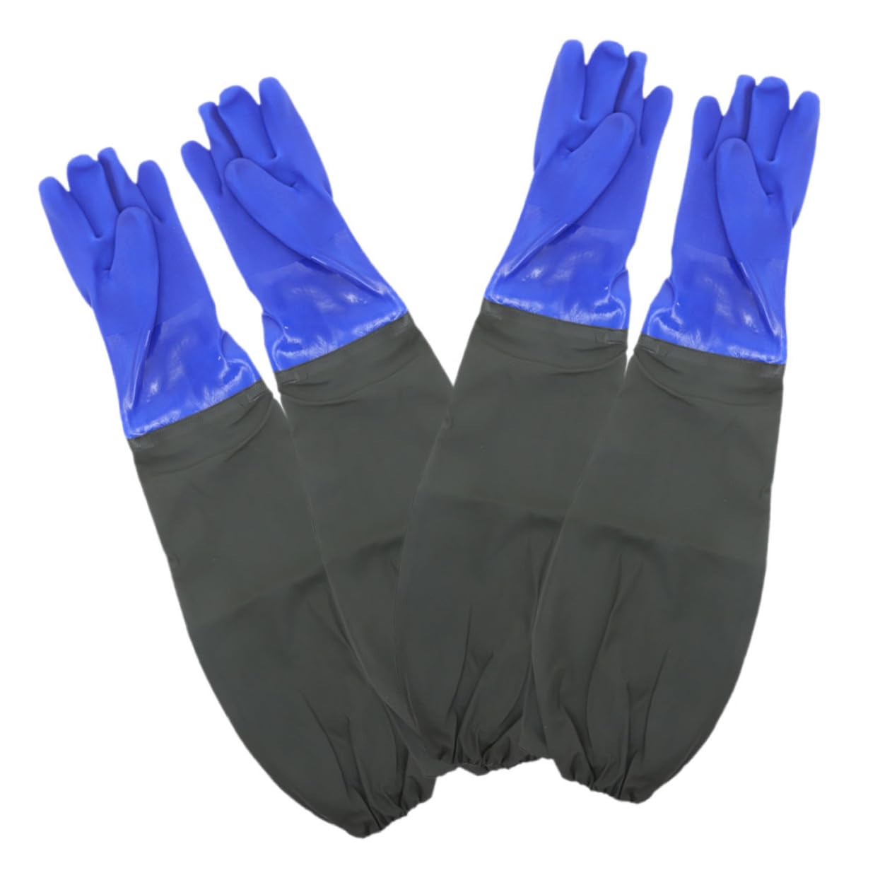 Garneck 2pares Guantes Impermeables de Goma Largos para Cocina Guantes Codo para Lavavajillas Químicos para Limpieza de Coche