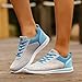 Wabkderpu Womens Bowling Shoes Mesh Breathable Slip On Sneakers Lightweight Non-Slip Tennis Running Sneakers Workout Gym Athletic Sneaker Walking Shoes Fashion Casual Loafers Blue