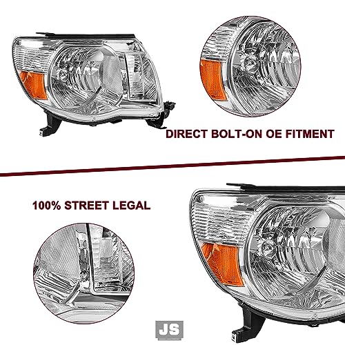 Image of JSBOYAT Halogen Headlight Assembly for 2005-2011 Toyota Tacoma Pickup