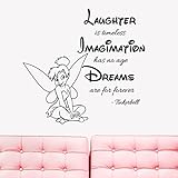 Vinyl Wall Decal Sticker Bedroom Peter Pan Never Land Kids Tinkerbell Nursery r1559