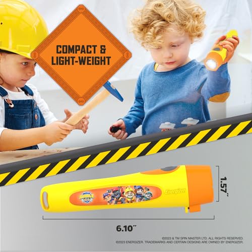 Image of Energizer Rubble & Crew Flashlight for Kids, 2 Pack, 15 Lumens, Handheld LED Kids Light That Runs on 2 AAA Batteries