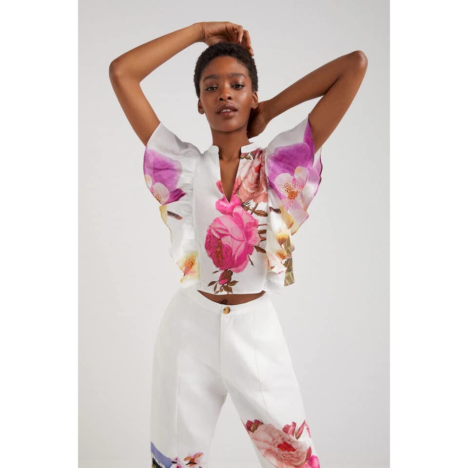 Desigual Kobieta bluzka Art. 22SWBW26 biały kolor pasuje do wyboru