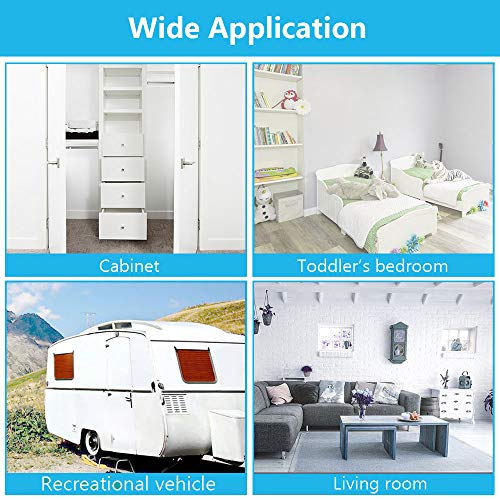 Winonly Door Stopper, Magnetic Door Stop, Stainless Steel, Magnetic Door Catch, 3M Double-Sided Adhesive Tape, No Drilling, Screws For Stronger Mount, Hold Your Door Open, 1 Pack To Have A Try #TOP6