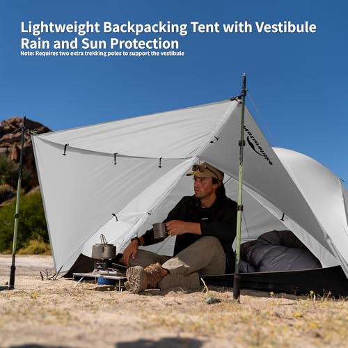 Image of Naturehike Mongar Upgraded 1 /2 /3 Person Backpacking Tent,Waterproof Lightweight Camping Tent with Footprint