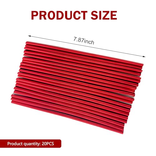 Image of 20PCS Car Vent Outlet Trim, Bendable Air Conditioner Vent Decoration Strip, Universal Auto Air Oulet Strips, for Most Vehicles (Red)