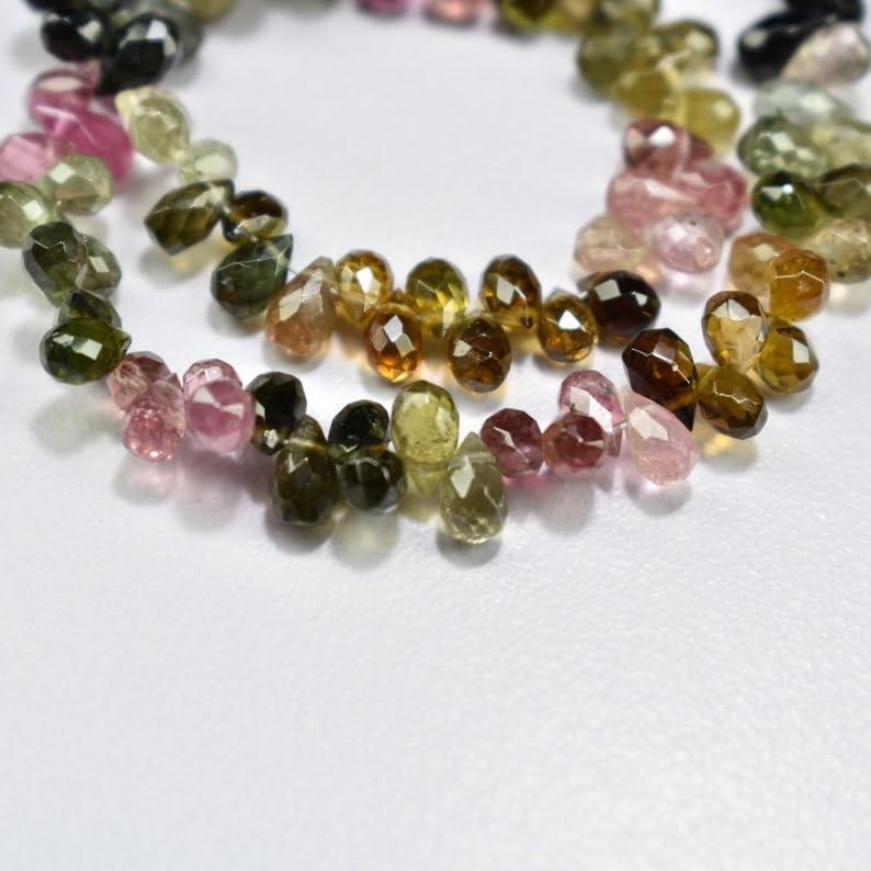 Perles multi-tourmaline de haute qualité pour la création de bijoux fins