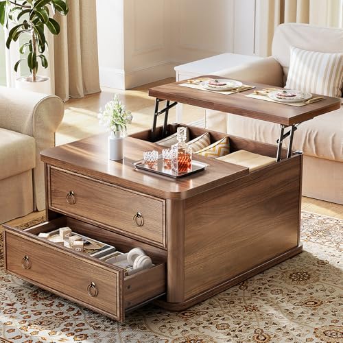 Memobarco 31.5" Lift Top Coffee Table with Storage,Square Coffee Tables