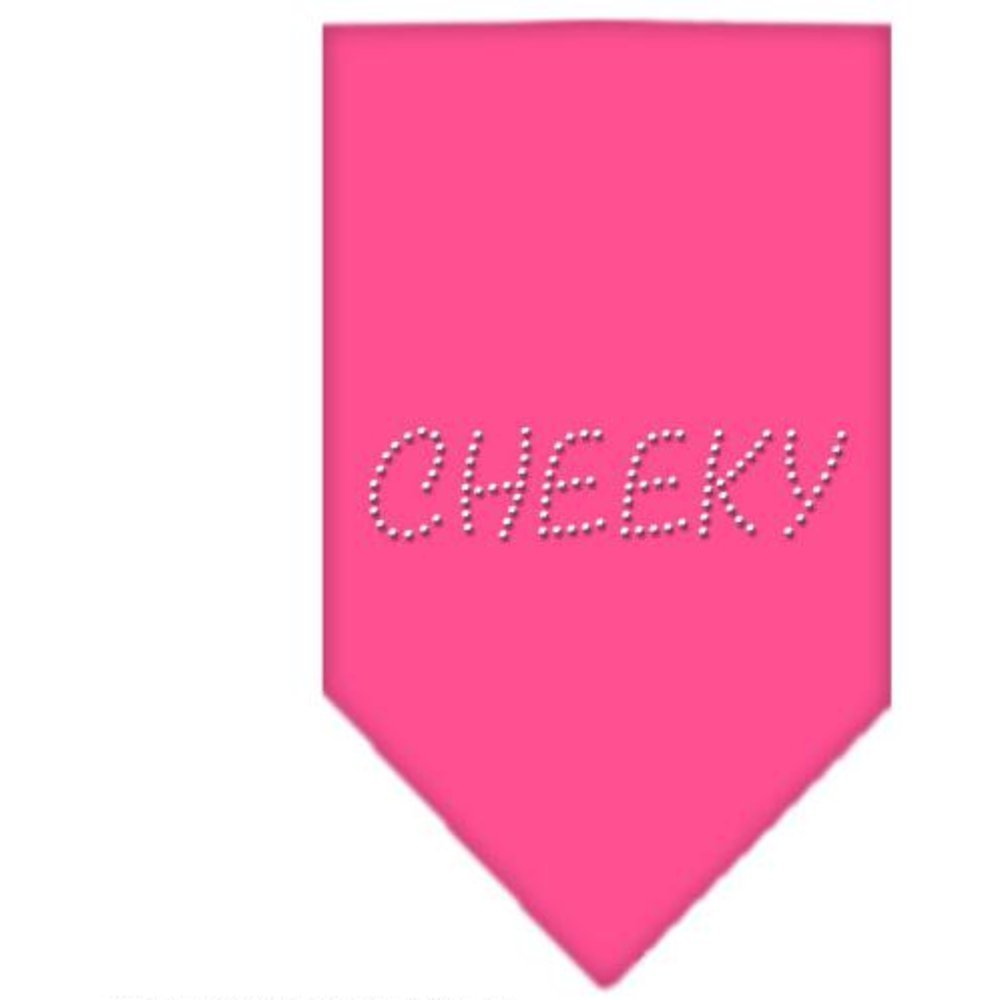Mirage Cheeky Rhinestone Bandana, Large, Bright Pink