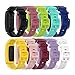 Bands Compatible with Fitbit Ace 2 for Kids 6+ Soft Colorful Silicone Bracelet Wristands for Ace 2 Fitness Tracker for Ace 2 Classic Accessory Band (10Pack)