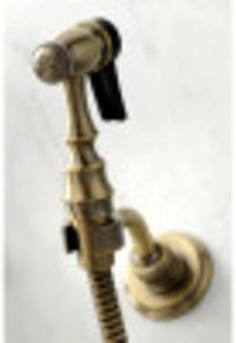 Miniatura 4 de Kingston Brass KS1248ALBS Heritage Bridge - Grifo de cocina, níquel cepillado