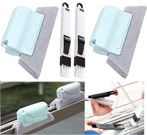 ZEXREL Combo of Window Groove Frame 1pc Cleaning Brush &1pc Dust Cleaning Brush for Window Slot Keyboard with Mini Dustpan,Door Track Cleaning Brushes,Dust Cleaner Tool for All Corners Edges and Gaps (B09PBYN4ZK) Amazon Price History, Amazon Price Tracker