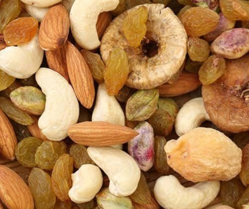 Image of MarwarBites Premium Mixed Dry Fruits 1kg | Mix Nuts and Dry Fruit Combo | Almonds, Cashews, Walnuts, Raisins & More | Resealable Jar Pack | Fresh and Crunchy Snack for Gift