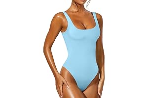 Women's Baby Blue Basic Bodysuit: Embrace Style and Versatility
