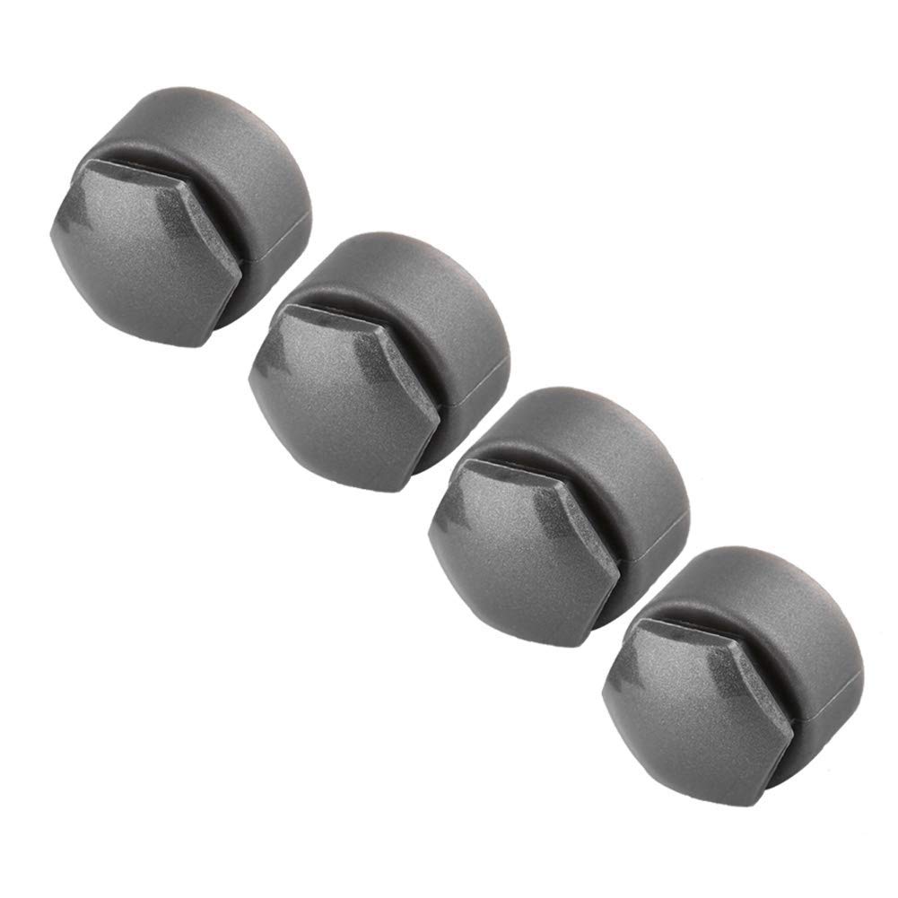 20 PZ Copri Bulloni Cerchi Auto 17mm Copridadi Ruota Universale Tappi Ruote Auto Copri Dadi Esagonali per Pneumatici Cappucci Protettivi del Coperchio della Polvere Auto Copertura Dado Ruota,Grigio