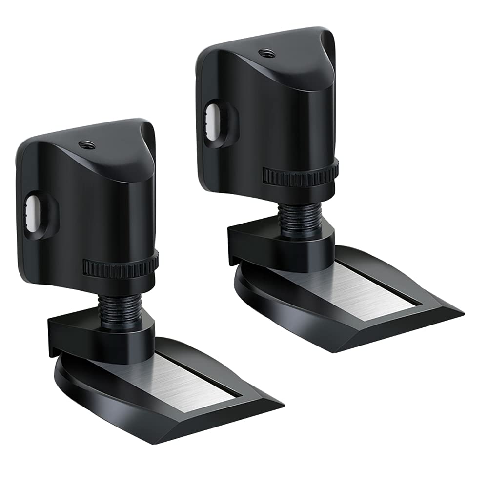 Tope de puerta ajustable negro para un hogar seguro y silencioso