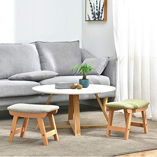 Banco de madera maciza con diseño creativo para decoración 5