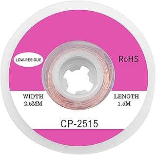 1 Piece Solder Wick, No-Clean Electronic Desoldering Wick for Removing The Solder and Disassemble Electrical Components 2.5mm Width 9.8 Feet Length