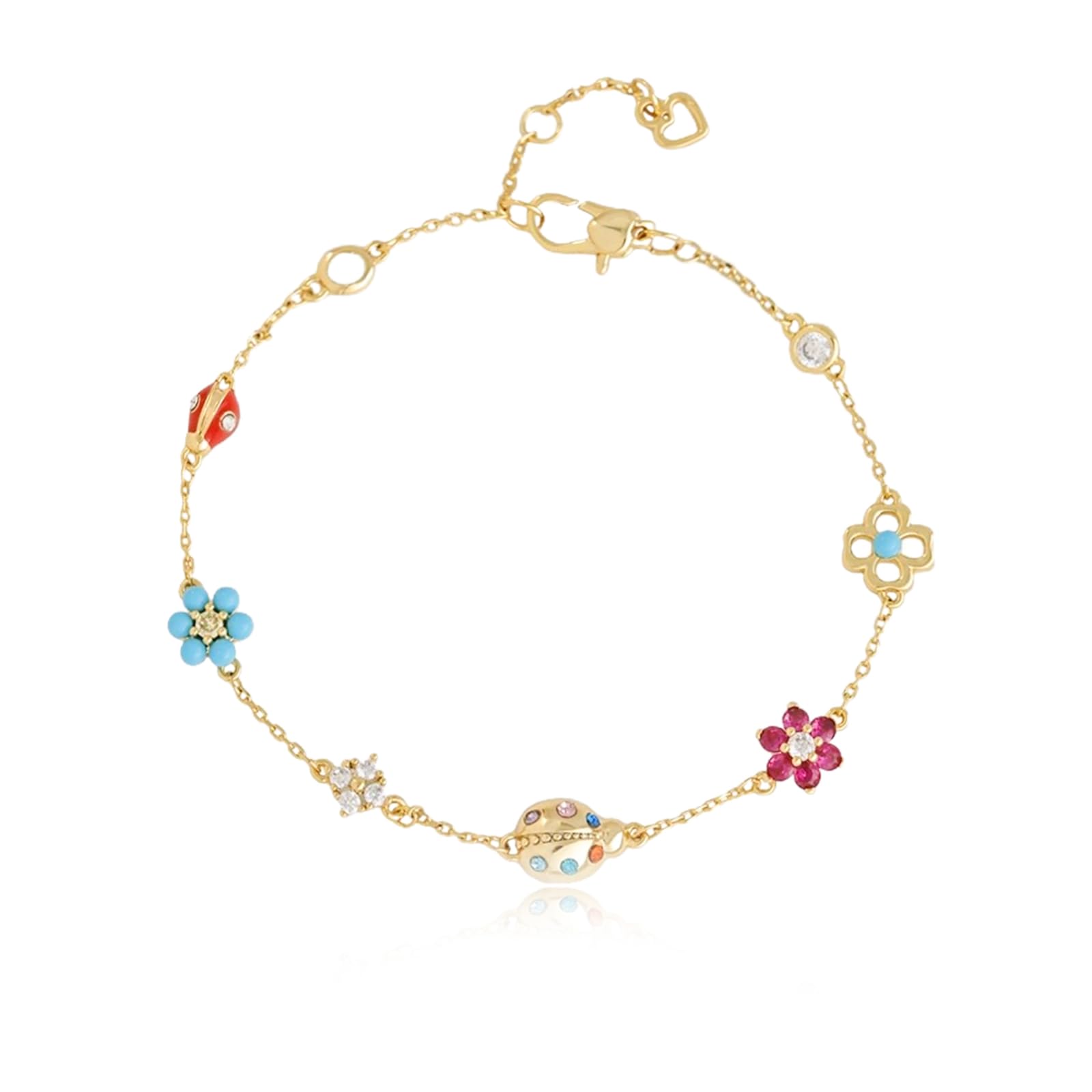 PetPong Armband Damen Gold 18k Vergoldet Armband Damen Valentinstag Muttertag Geburtstags Weihnachten Geschenk für Sie Frauen Freundin mama