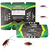 AQOS | Trampas cucarachas, 20 Unidades con Cebo incluído, Pegamento Extra-Fuerte, Anti cucarachas, trampas Adhesivas.
