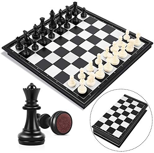 Peradix Chess Board Set Game -Travel Magnetic Chess Piece Set with Chess Folding/Portable Storage Board-Traditional Strategy Game for Kids/Children/Adults