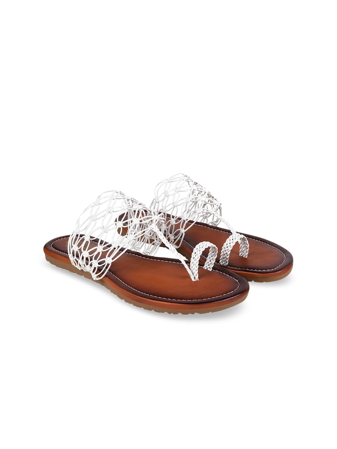 franino paris Ethnic Kolhapuri Flats For Women & Girls-picture-46