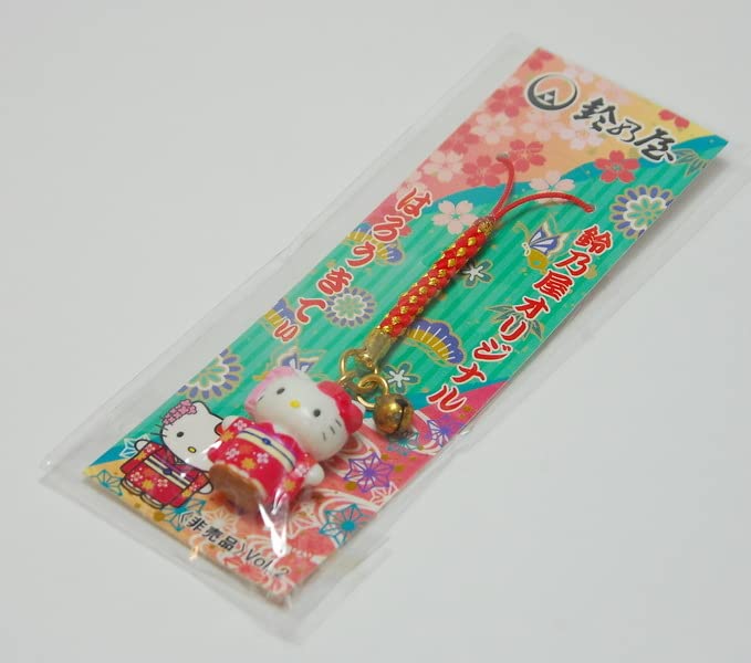 Amazon.co.jp: 鈴乃屋 オリジナル キティ 着物 根付け ストラップ