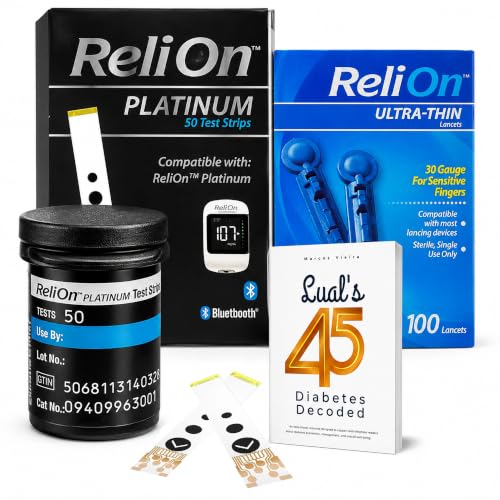 Platinum Test Strips 50 Count + 100 Ultra-Thin 30-Gauge Lancets