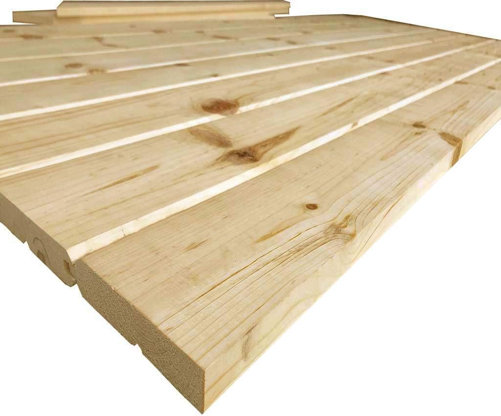 K-Bar Solid Pine Core Unfinished Interior Barn Door Slab DIY Kit 84 in. x 30 in.