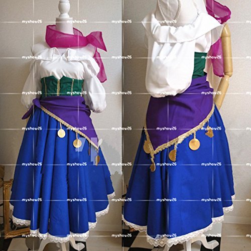 ノートルダムの鐘 エスメラルダコスプレ ウィッグと衣装