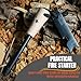 The Friendly Swede Ferro Rod Fire Starter Tool — Flint and Steel Fire Starter Survival Tool with Wooden Handle; Weatherproof Firestarter for Camping, Hiking & BBQs; Compact with Optimal Grip
