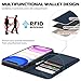 SHIELDON Case for iPhone 11, Genuine Leather Wallet Case with Folio Stand RFID Blocking Credit Card Slot Magnetic Protective Cover Compatible with iPhone 11 6.1