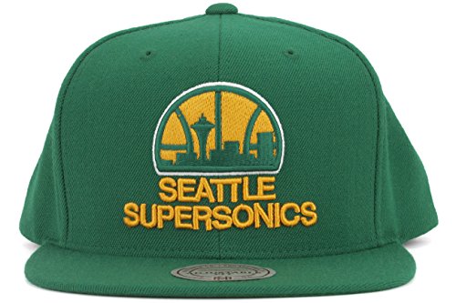 Gorra Vintage Logo Básico Verde Seattle Supersonics miniatura 4